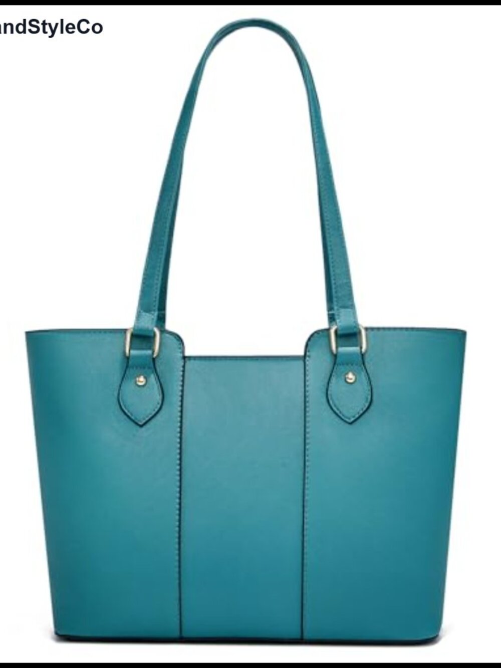 PU Leather Tote Satchel Shoulder Bag with Zipper Vegan Handbag